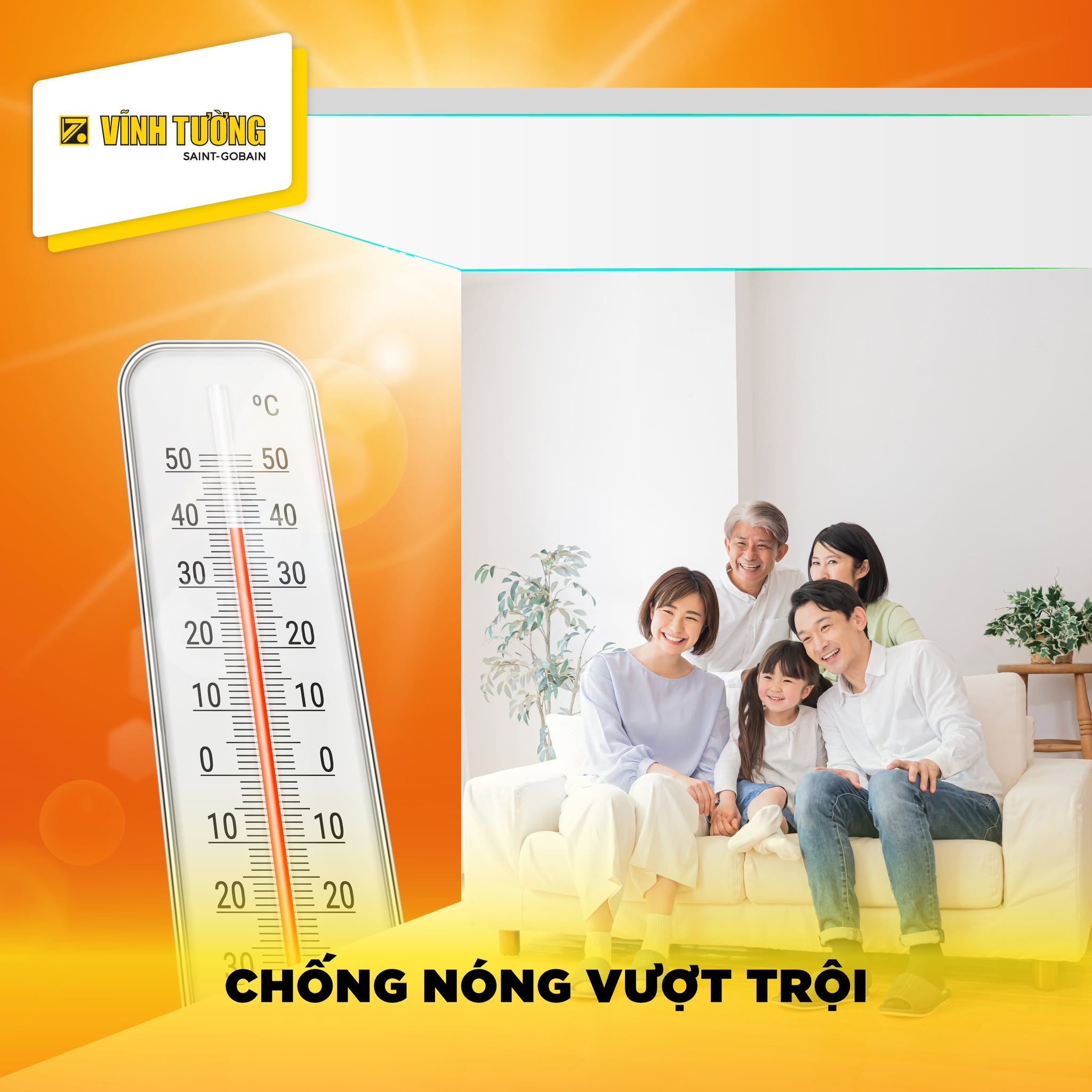 Hệ trần cách nhiệt Vĩnh Tường giúp giảm nhiệt, cho không gian mát mẻ, thoải mái hơn