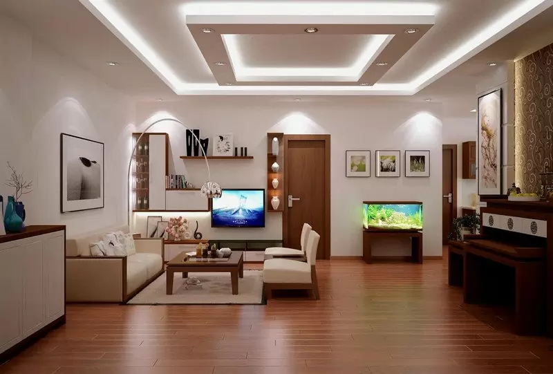 Mẫu trần thạch cao giật cấp đẹp, cổ điển và sang trọng