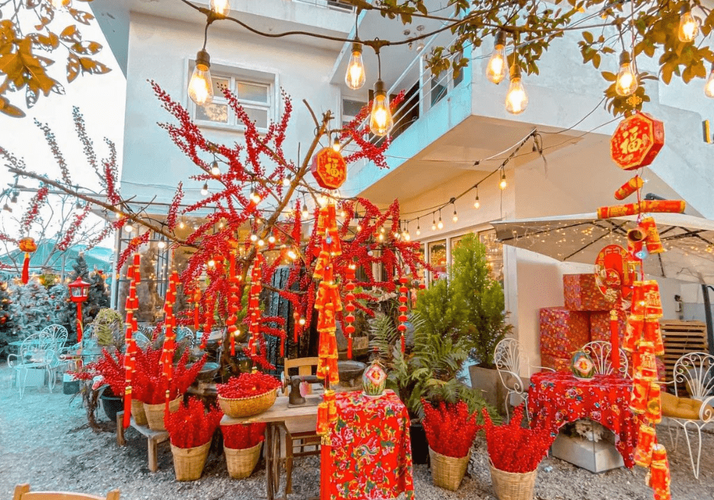 Dây pháo trang trí Tết