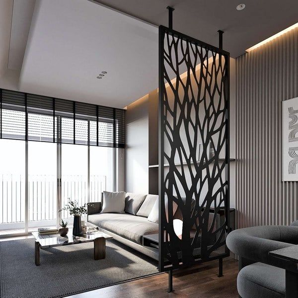 Vách ngăn bằng nhựa với hoa văn trang trí độc đáo