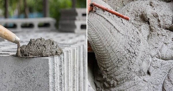 Vật liệu vữa xây dựng dùng để xây trát hoặc trang trí