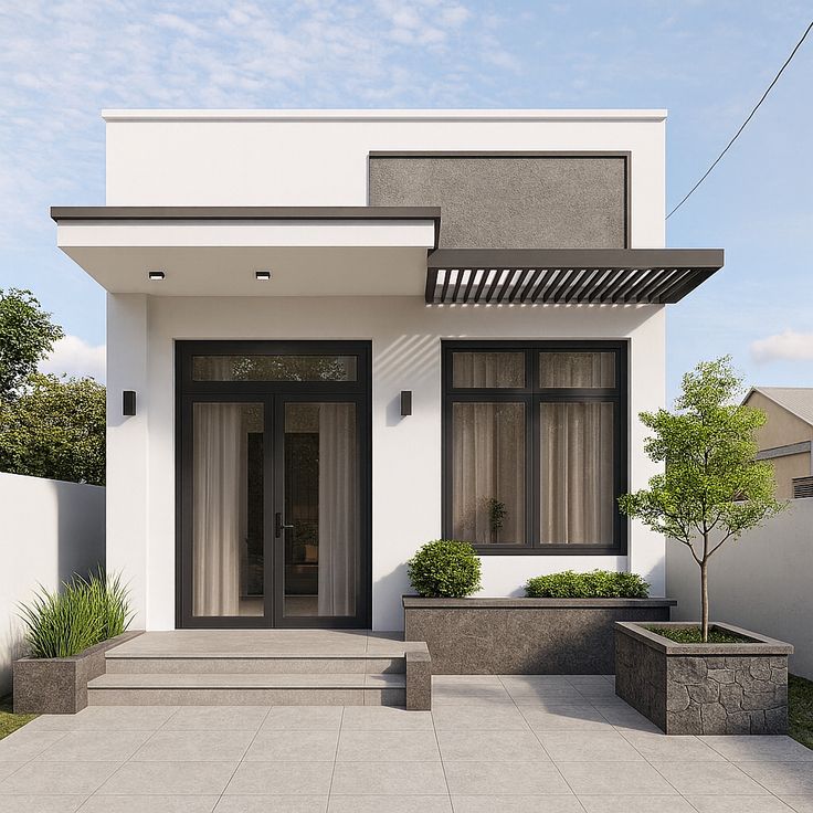 Xây nhà cấp 4 trọn gói giá 200 triệu phong cách hiện đại 