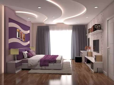 mẫu trần thạch cao phòng khách 40m2