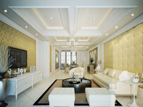 Top 50 báo giá sơn trần thạch cao phòng khách mới nhất