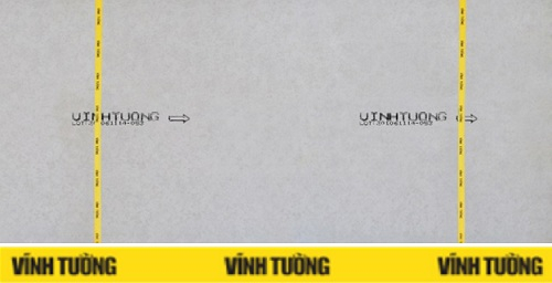 Tấm trang trí Vĩnh Tường DECO  trên nền thạch cao Gyproc